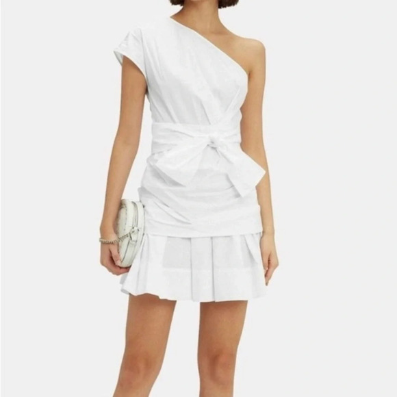 10 Crosby Derek Lam Dresses & Skirts - 10 Crosby Derek Lam White One Shoulder Dress Size 0